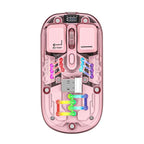 Mouse Inalambrico M118 Rosado Bluetooth Carga Tipo C
