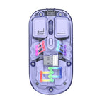 Mouse Inalambrico M118 Morado Bluetooth Carga Tipo C