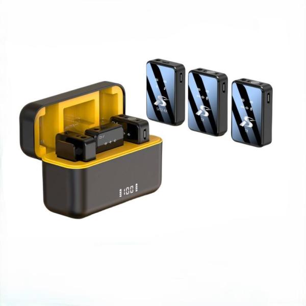Microfono Inalambrico SX12 Tipo C Negro Imagen principal del producto
