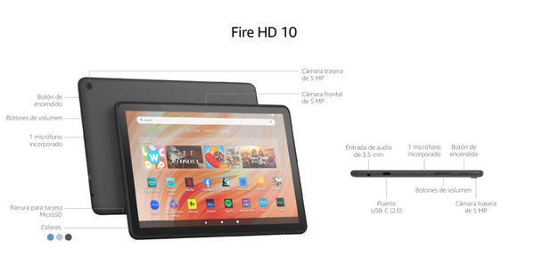 Tablet Fire HD 10" 64GB 13TH Generacion Amazon - Negra