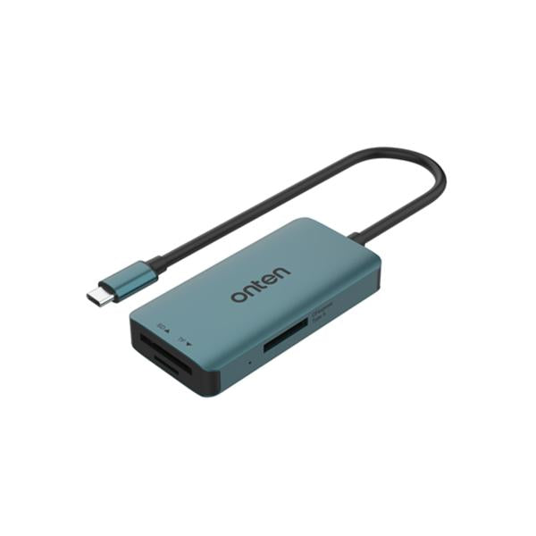 Lector tarjetas Onten USB-C cfexpress tipo a, SD, micro SD OTN-C12