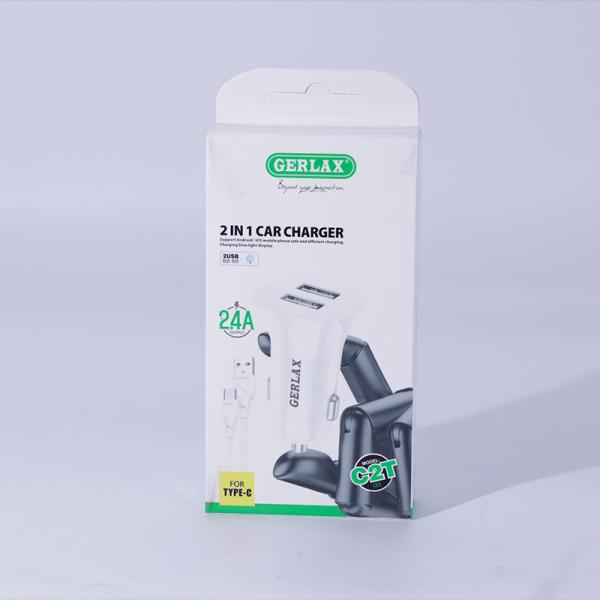 Gerlax Cargador Cubo C2T Tipo C para Carro