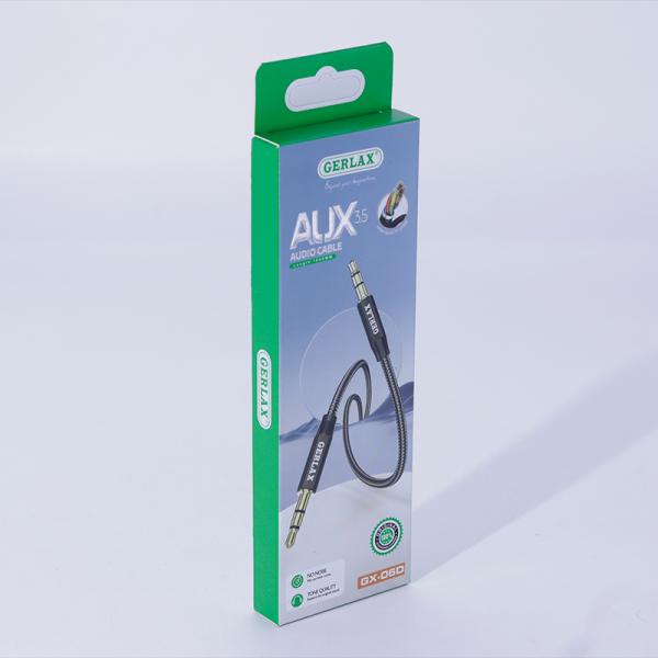 Cable Auxiliar 3.5mm GX-06D Gerlax - Negro