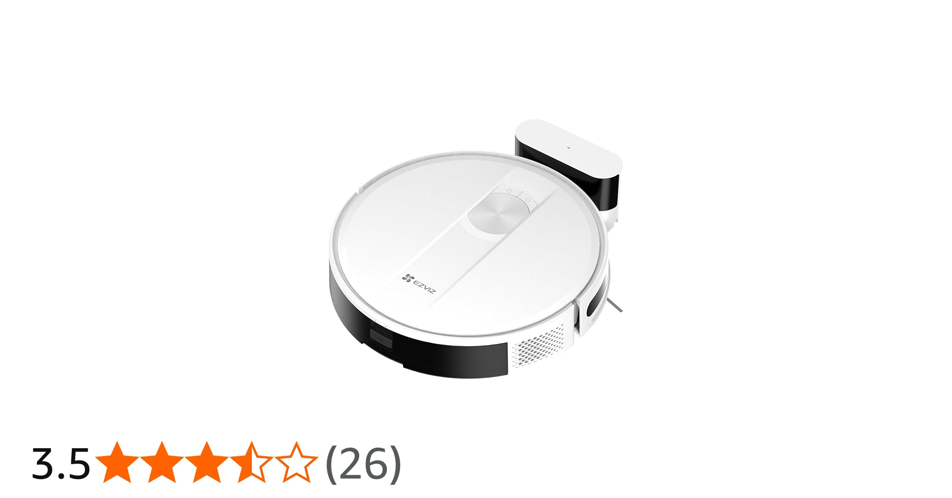 Vista superior de la aspiradora robot EZVIZ RC3 destacando su diseño compacto