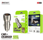 Cargador Carro Onesam OS-G18 Dorado QC 3.0 Doble USB 40W