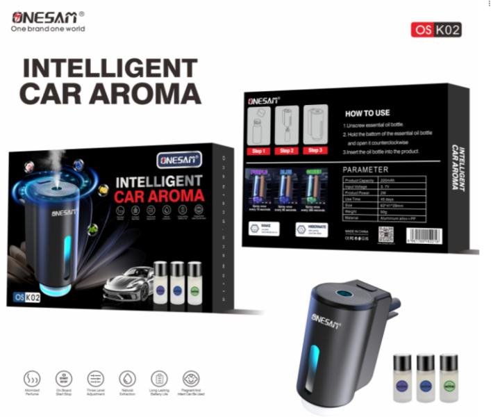 Onesam Difusor De Auto Os-K02 Gris Purificador Imagen principal del producto
