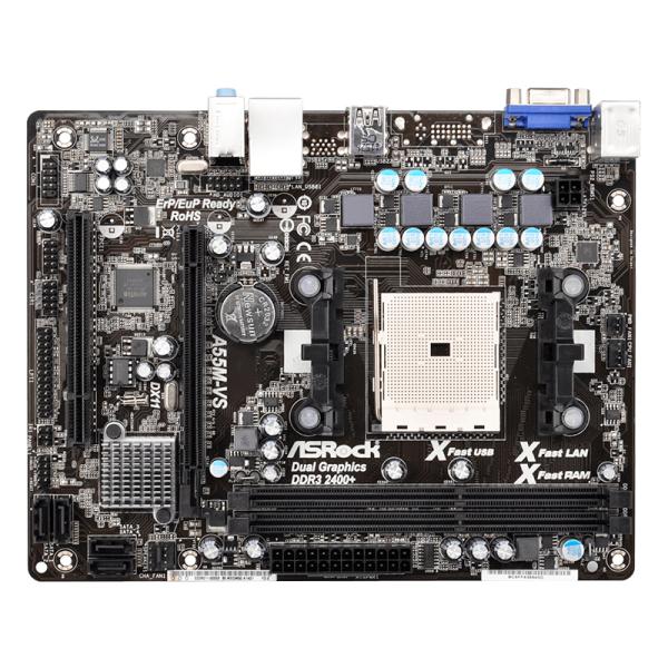 Tarjeta madre Asrock A55M-VS FM1 micro ATX DDR3 Imagen principal del producto