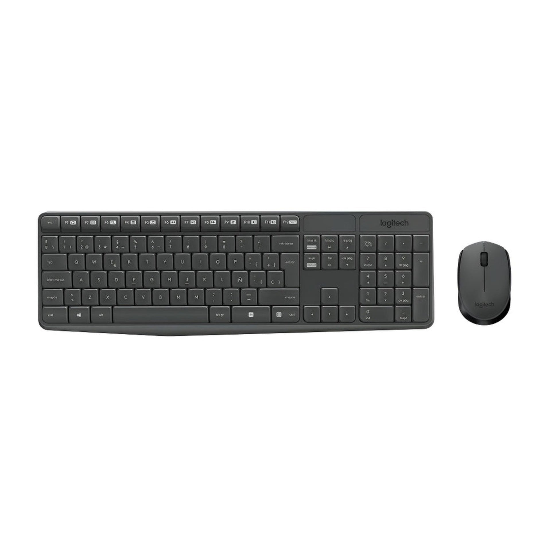 Teclado y Mouse Logitech MK235 Inalambrico Combo Negro Español Imagen principal del producto