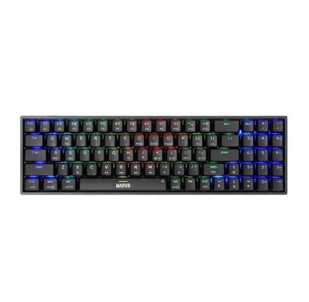 Teclado Marvo Scorpion KG956 Negro Mecanico 75% TKL RGB