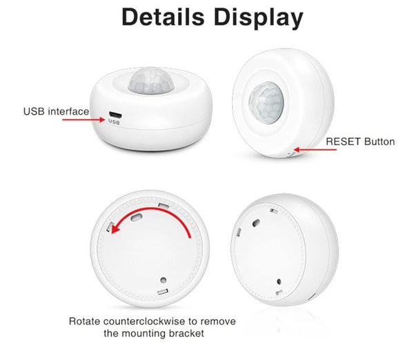 Sensor de Movimiento WIFI Tuya