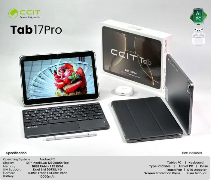 Tablet 17 PRO MAX Ccit - Negra