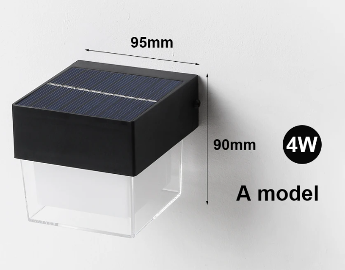 Lampara Solar Pared Cuadrada YQ-W316