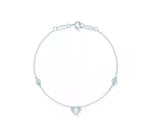 Pulsera Poderosa Corazon Plateado Tiffany & Co