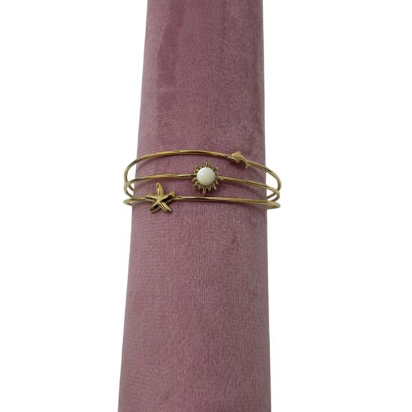 Pulsera PODEROSA Corazon Oro Rosa Imagen principal del producto