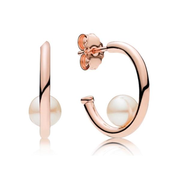Aretes Poderosa Rose Perla Elegantes Imagen principal del producto