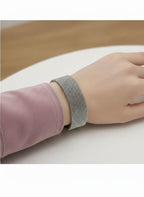 Pulsera de Acero Diseño Plateado - Estilo Sofisticado