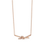 Collar Poderosa Nudo Oro Rosa Plateado Tiffanny & Co