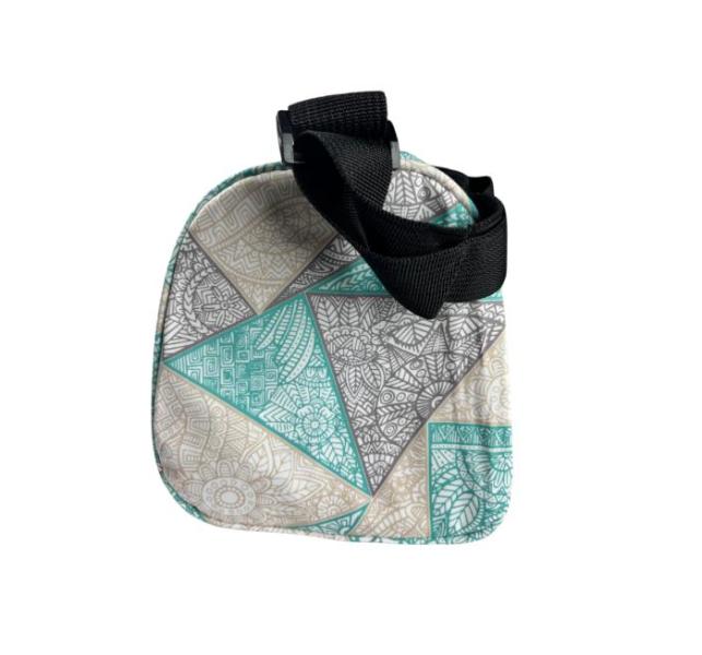 Bolso Deportivo Cruzado - Celeste Gris Blanco