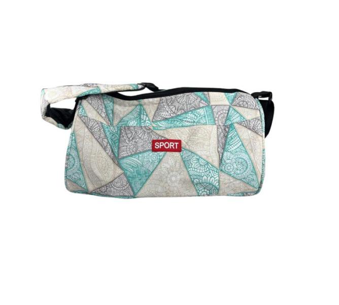 Bolso Deportivo Cruzado - Celeste Gris Blanco