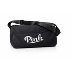 Bolso Deportivo Pink Negro Poliéster Diseño Moderno