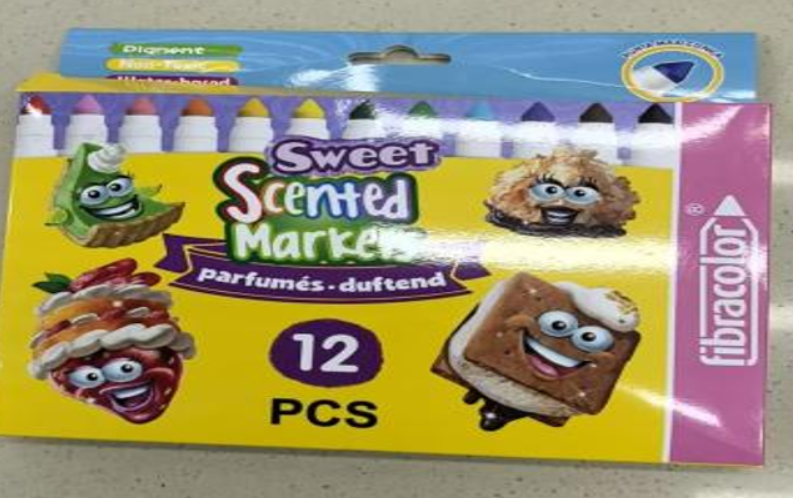 Marcadores Olor Frutal 12 Unidades Colores Vívidos Imagen principal del producto
