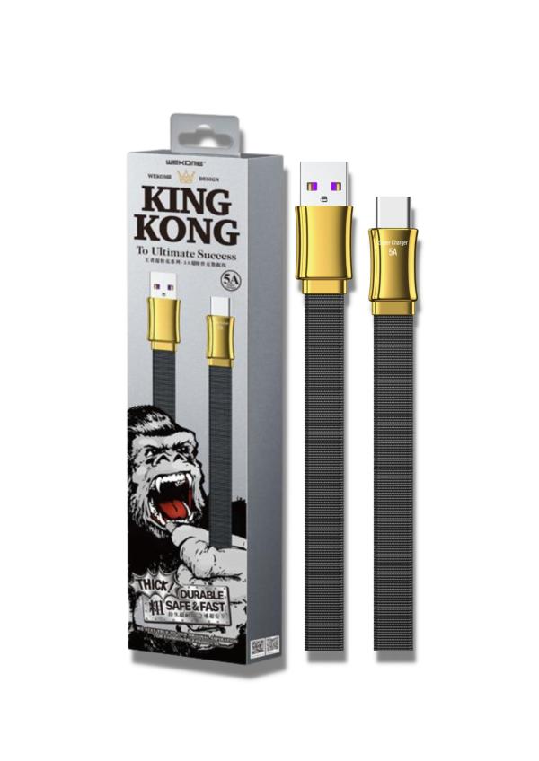 CABLE USB TIPO C WDC-146 KINGKONG WEKOME NEGRO