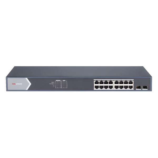Switch Hikvision 16 Puertos Smart PoE DS-3E1518P-EI/M