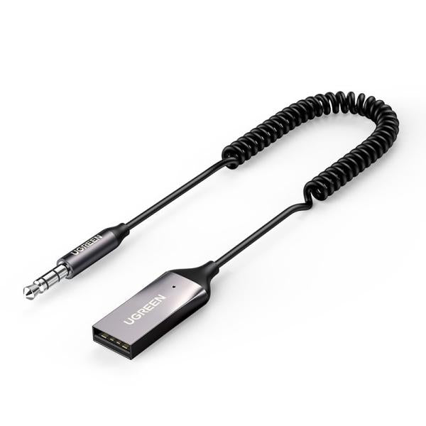 Receptor Bluetooth para Carro USB 3.5mm con Microfono CM309 70601 Ugreen - Negro