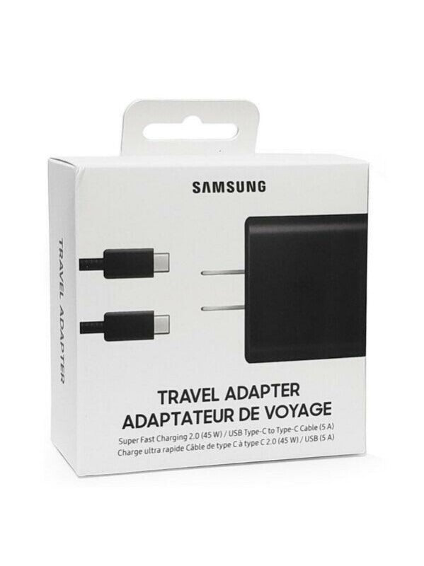 CARGADOR COMPLETO TIPO C A TIPO C 25W SAMSUNG 1.1 NEGRO