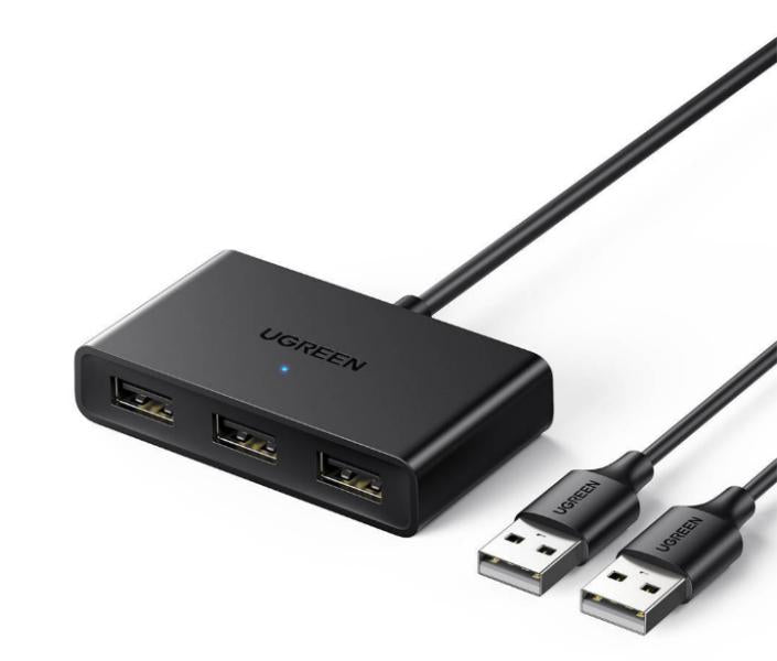 Hub USB Tipo a 2.0 con Switch CM409 10935 Ugreen - Negro