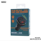 Cargador Cubo Carro RCC330 Serie Earl Remax - Negro
