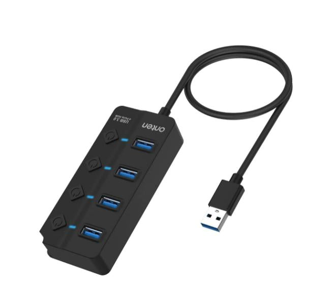 Hub USB Onten 4 en 1 OTN-5302 con interruptor Imagen secundaria del producto