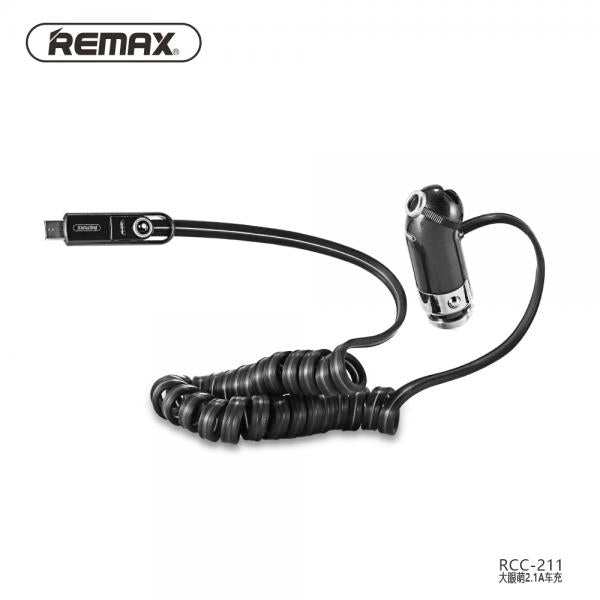 Cargador Carro USB Lightning Micro B RCC211 Lemen Remax - Amarillo