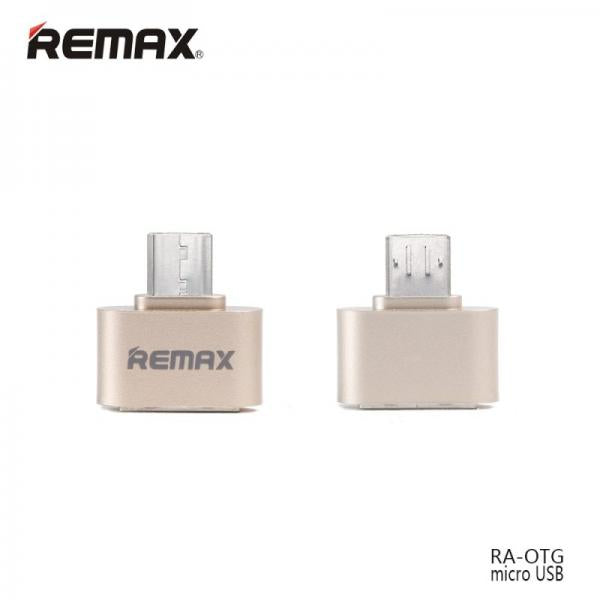 Cable Adaptador RA-OTG OTG a Micro B Remax - Dorado