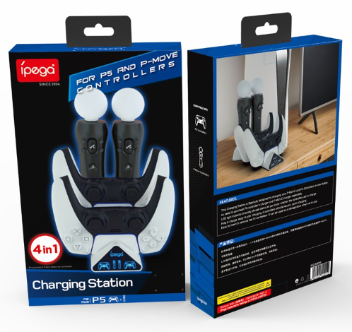 Cargador doble Ipega PG-P5011 para mandos PS5 Imagen secundaria del producto