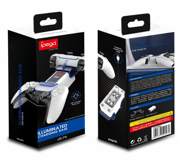 Cargador para Control Play Station 5 PG-P5003 Ipega - Negro