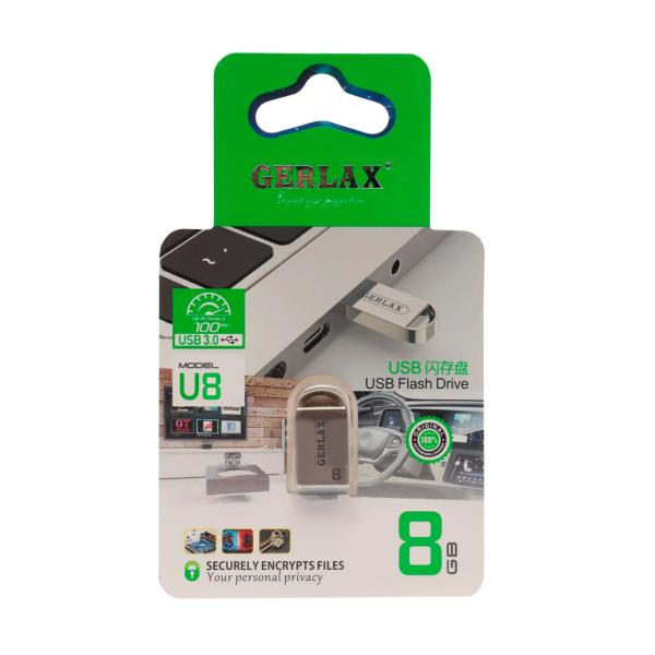 Llave Maya U8 8GB Gerlax - Plateada