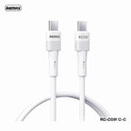 Cable USB Tipo C RC-C091 C-c Serie Leya Remax - Blanca