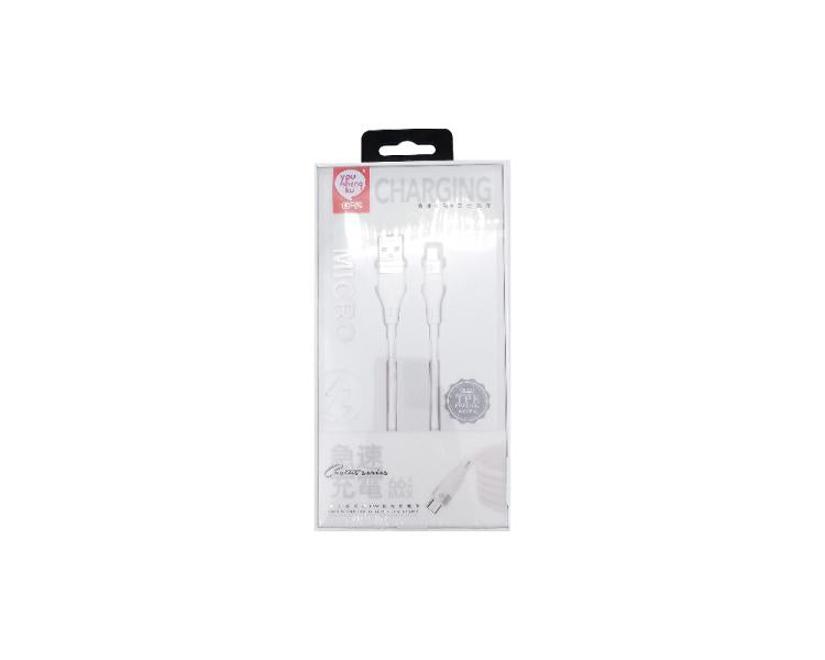 Cable USB Micro B K-30 Youshengku - Blanco