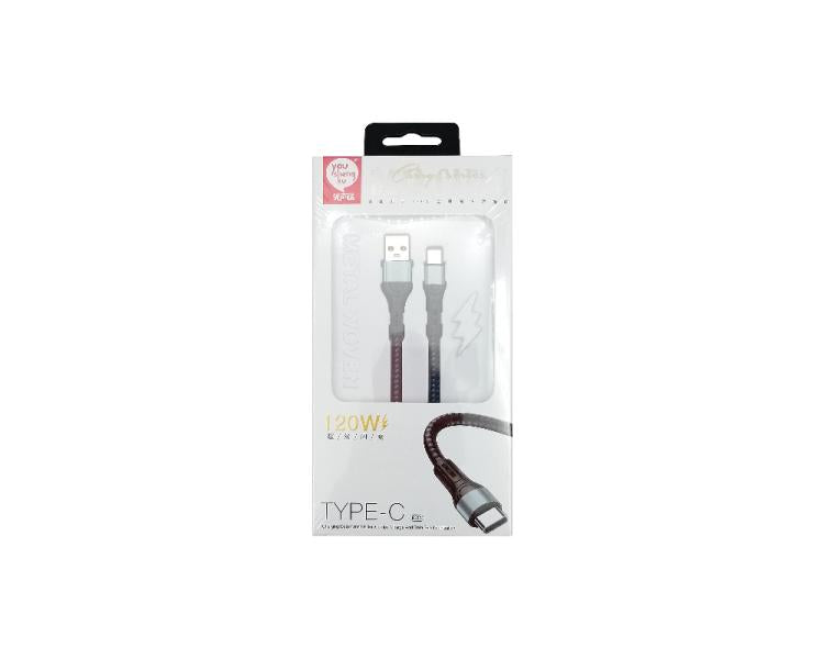Cable USB Tipo C K-33 Youshengku - Negro