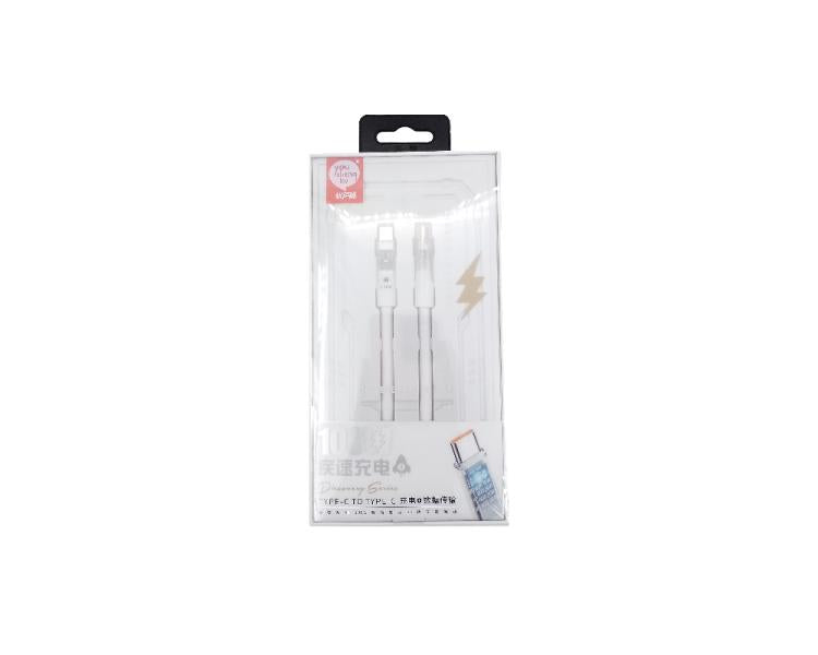 Cable USB Tipo C-c K-26 Youshengku - Blanco