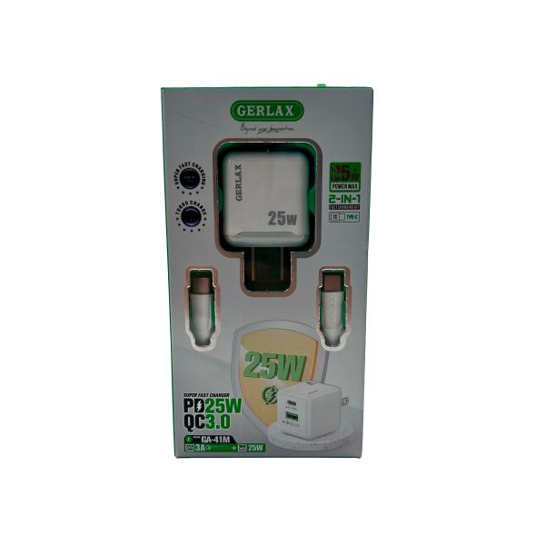 Cargador Casa GA-41M Gerlax - Tipo C Blanco