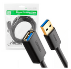 Extencion USB Tipo a 3.0 Macho a Hembra US129 10373 Ugreen - 2M Negro