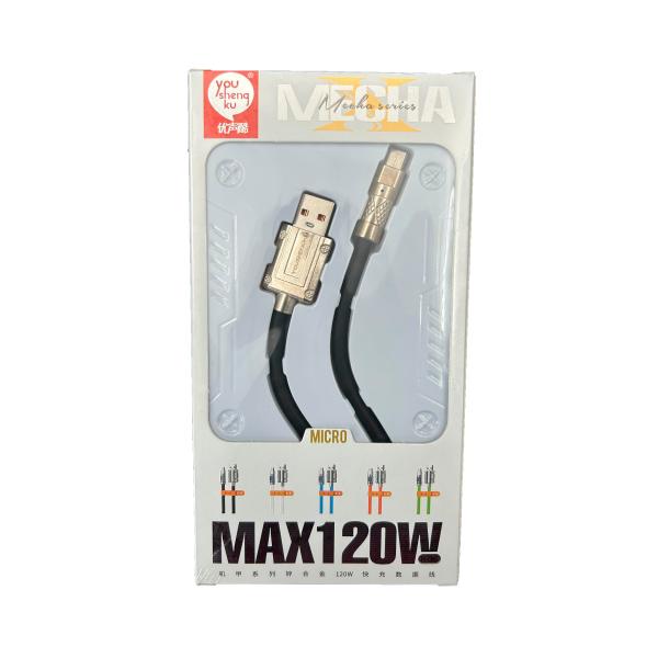 Cable USB Micro B K-36 Youshengku - Negro