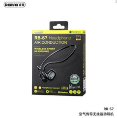 AUDIFONO BLUETOOTH POR CONDUCCION DE AIRE REMAX RB-S7 NEGRO NEGRO