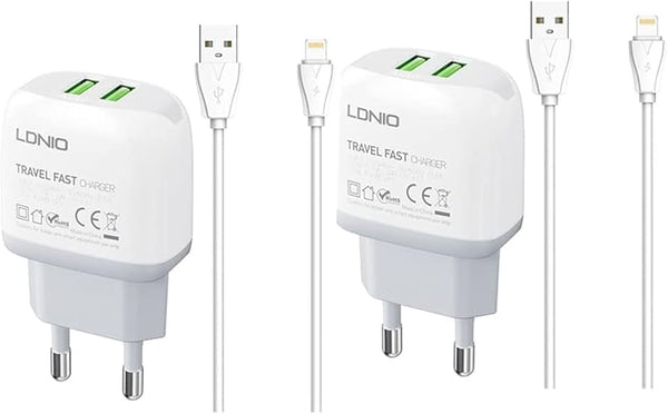 Cargador Casa A2219 Ldnio - Lightning Blanco