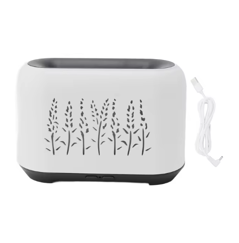 Difusor Aroma Humidificador Llama - Blanco