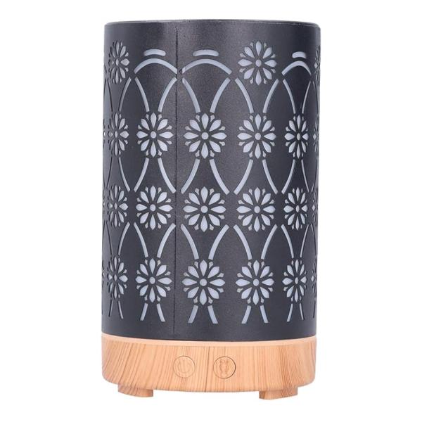 Difusor Aroma Humidificador - Negro con Madera