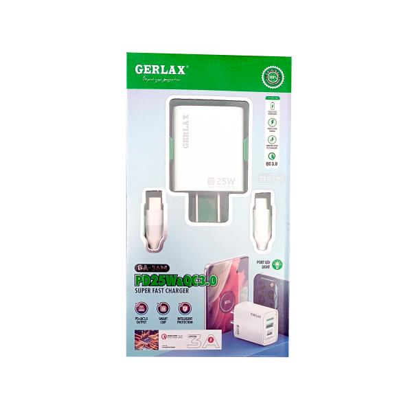Cargador Casa GA-36M Gerlax - Tipo C Blanco