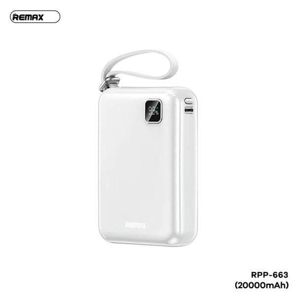 Bateria de Emergencia RPP-663 20.000mah Serie Licyal Remax - Blanca